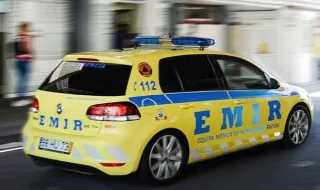 Bombeiros e EMIR salvam homem na Quinta Grande