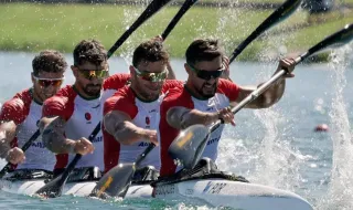 K4 500 metros português conquista bronze no Mundial de canoagem em Poznan