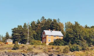 Rei Haakon VIII da Noruega presta juramento sobre a Constituição no parlamento