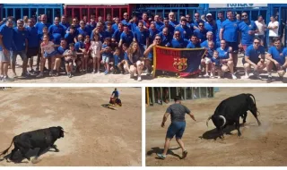 La pasión por el Barça salta al ruedo en l’Alcora: primer toro de la peña Gent Blaugrana