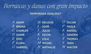 Así es el sistema de Aemet para nombrar las danas y que la gente esté "más atenta"