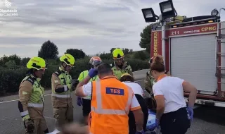 Una colisión en la AP-7 a su paso por Vila-real deja tres heridos graves