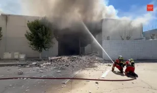 Un incendio calcina el plató de 'Maestros de la Costura' y amenaza el de Masterchef, que salvaron 'in extremis' los bomberos