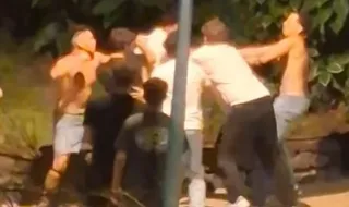 Pancadaria entre jovens junto ao Parque de Santa Catarina