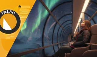 Noruega lançou o primeiro comboio panorâmico noturno para ver aurora boreal? A SIC Verifica