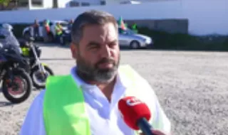 Manifestação em Espinho contra preço dos combustíveis e custo de vida