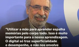 Num tempo em que os teclados e os ecrãs estão sempre presentes, que lugar mantém…