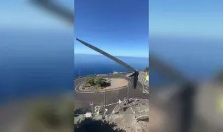 Transporte de pás eólicas gigantes 'dão espectáculo' e condicionam trânsito