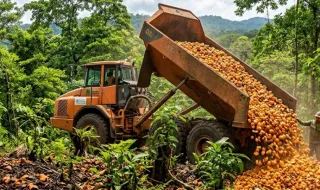 Toneladas de cascas de laranja foram despejadas neste terreno. O que aconteceu depois surpreendeu os cientistas