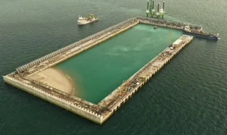 Ilha artificial para apoio a eólicas offshore na Bélgica recebe mil milhões de euros do BEI