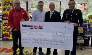 Intermarché de Mangualde entrega 1.655 euros aos Bombeiros Voluntários