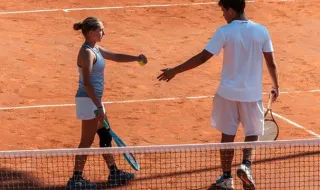 Francisca Marote e Afonso Paulino estão na final de pares mistos do Nacional Sub-16