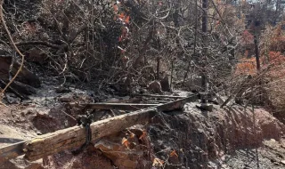 40 días después, extinguido el incendio de la Vall d'Uixó