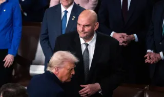 Senador democrata John Fetterman enviou mensagem para a convenção do Partido Republicano a elogiar a Trump e a rejeitar ”socialismo”