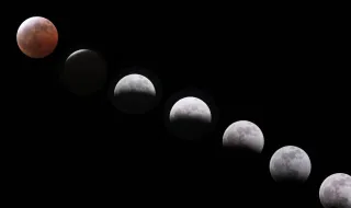Eclipse lunar: escondida pela sombra da terra, lua deixou-se ver sob um véu avermelhado — veja as imagens de todo o mundo