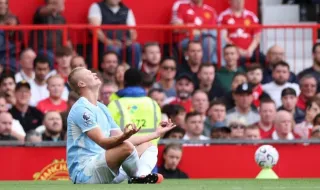 Polémica: golo de Haaland que decidiu dérbi de Manchester foi mal validado