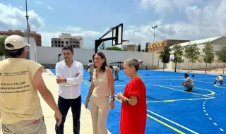 Almassora renueva aulas y patios: pintura, rocódromo y jardinería en sus colegios